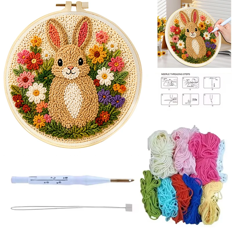 Kit de broderie Punch Needle,  - Art Craft Rabbit avis et prix