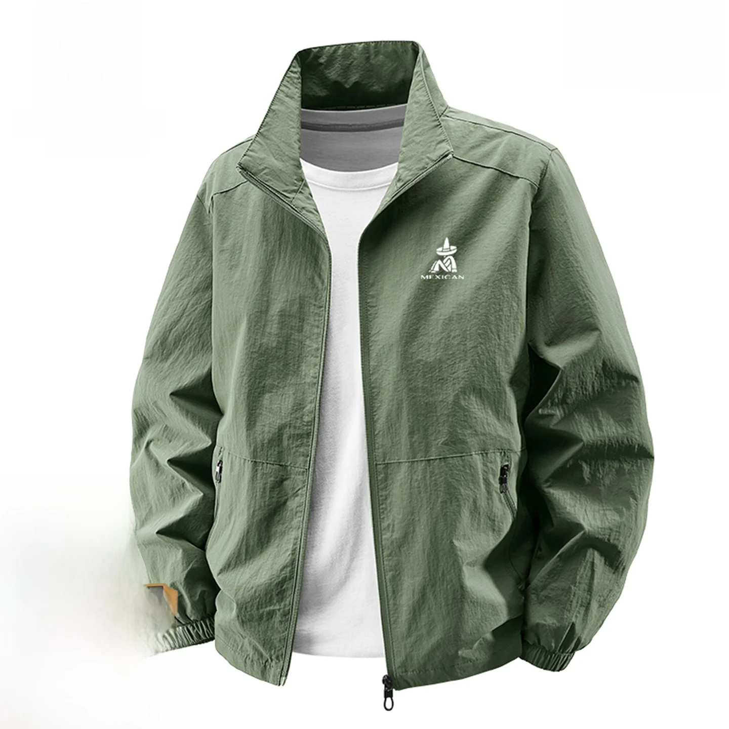 

Мужская спортивная куртка, легкая ветрозащитная свободная верхняя одежда для бега и скалолазания, весна-осень, сезонная модная повседневная одежда