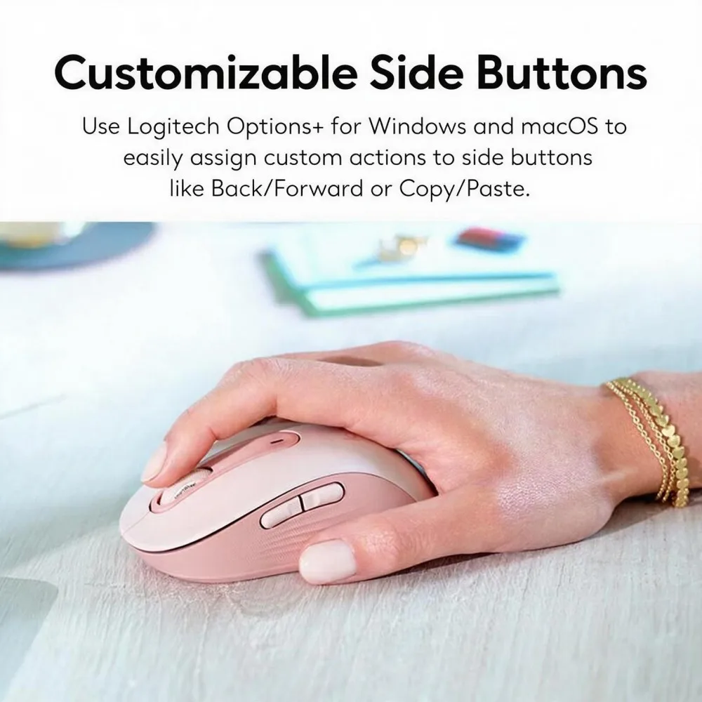 Logitech M650/M650L Signature Mouse Dual Mode Bluetooth & 2.4G Receiver Silent Ergonomic Mice for Desktop Notebook