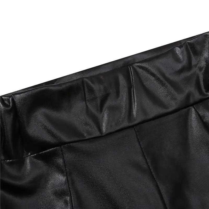 2026 Sexy Damen-Shorts Glänzende Elastische Hochtaillierte Glänzende Kunstleder-Kurzhosen Schlanke Heiße Tanz-Clubwear Mini-Shorts – Detail 16