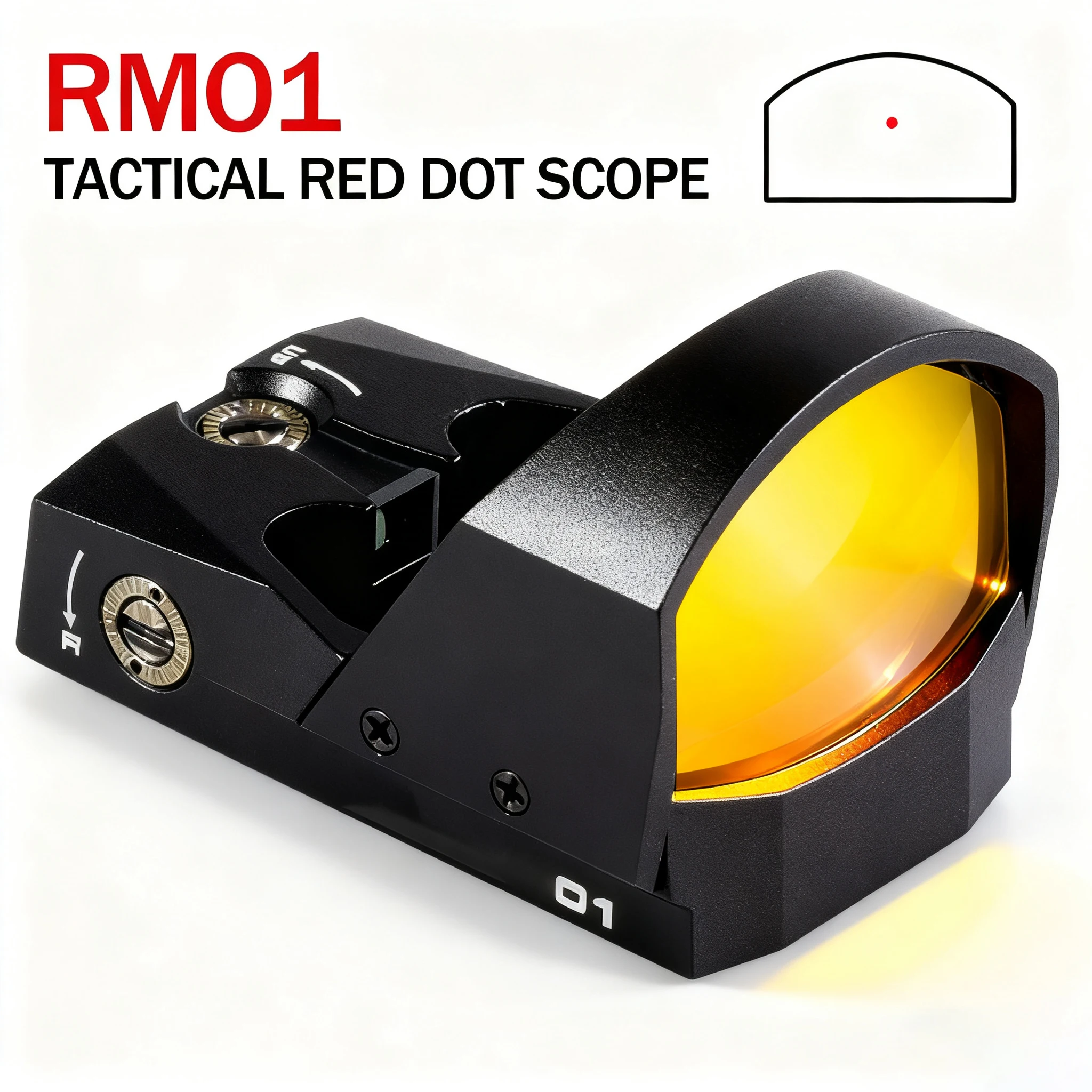 

Тактический коллиматорный прицел REO1 1X30MM 3MOA, мини-рефлекторный прицел для охоты, оптический прицел Romeo5, аксессуар для прицела