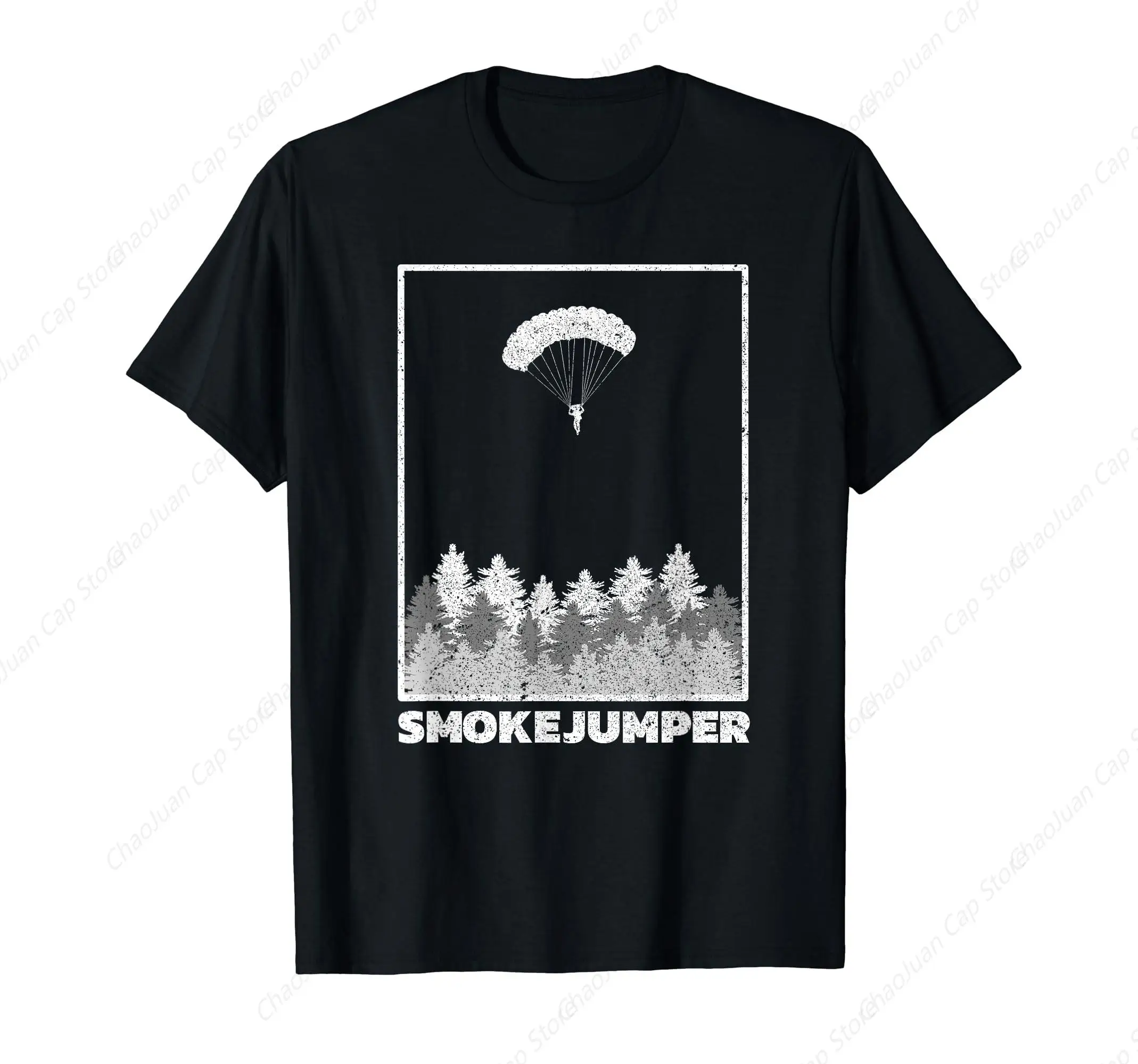 Wildland Firefighter Smoke Jumper Retro T-Shirt Men's Tops T Shirts Vintage Tee T-Shirts Cotton New Arrival Tops