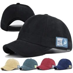 Unisex Vintage Baseball Cap SHORT Visor Letter Baseball Hats Men And Women Outdoor Sports Hats