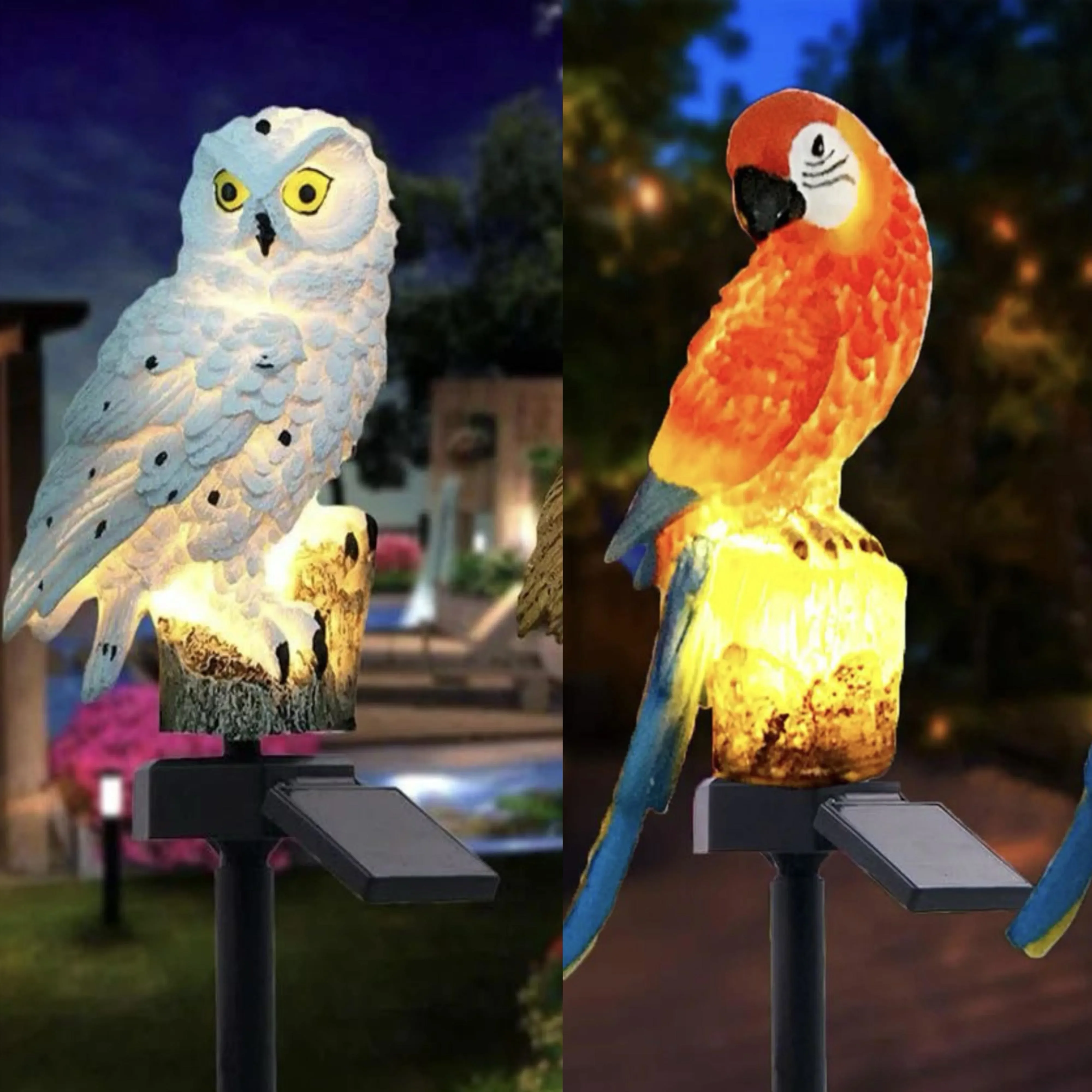 

Solar Lamp Owl /Parrot Animal Solar Garden Lights Powered Solar Led Light Outdoor Garden Decoration Lamp Waterproof Solar Lights