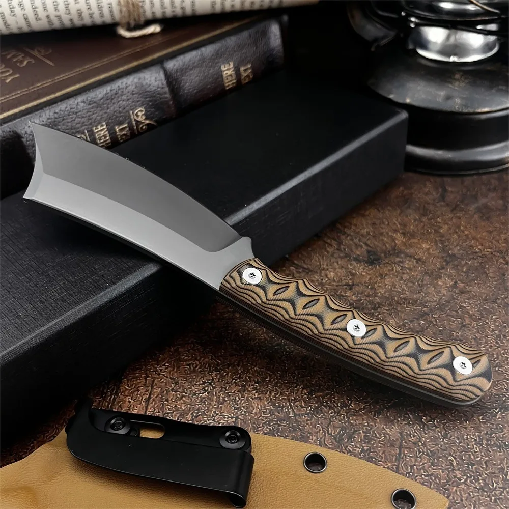 

Новый нож для выживания с фиксированным лезвием 8Cr13MoV, лезвие G10, ручка с ножнами K, нож для кемпинга на открытом воздухе, EDC, аварийный инструмент для пешего туризма