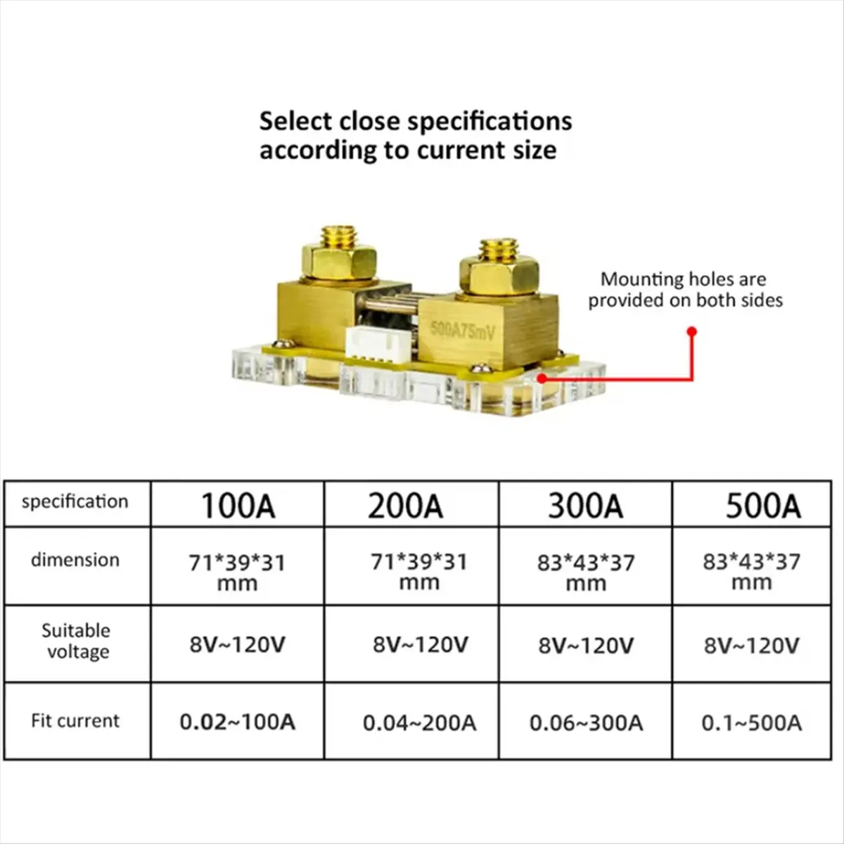 COFA DC 8-120V Digital Meter Multifunctional Coulombometer Ammeter Voltmeter Wattmeter Battery Tester with Shunt 200A
