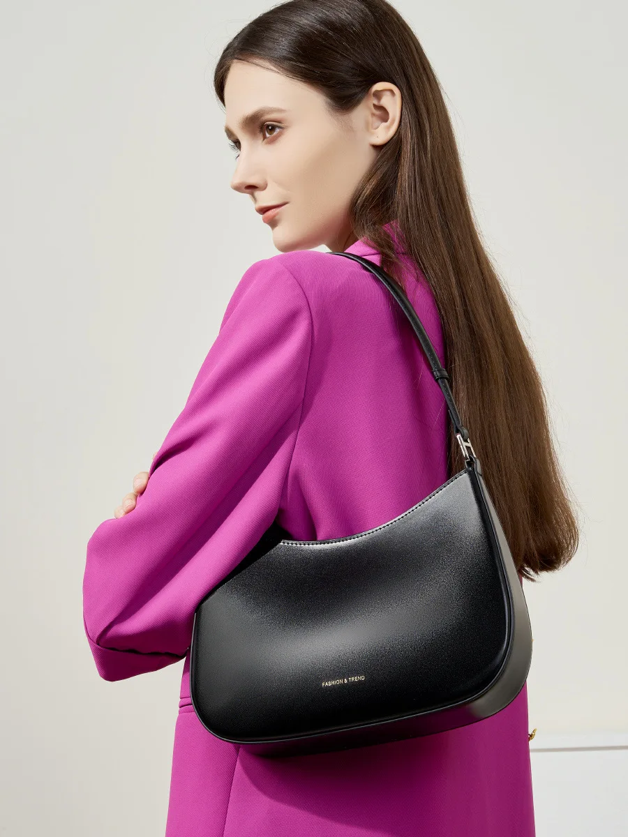 

High-end niche design bag genuine leather women's bag 2025 new style fashionable underarm bag shoulder bag women's tote bag