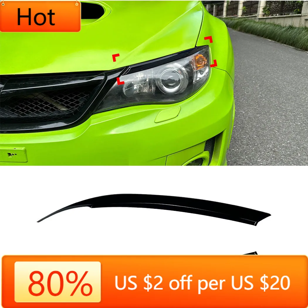 

Гоночные грили для Subaru Impreza WRX STI 2007 2008 2009 2010 2011 2012 2013 2014 глянцевые черные автомобильные передние фары для бровей и век