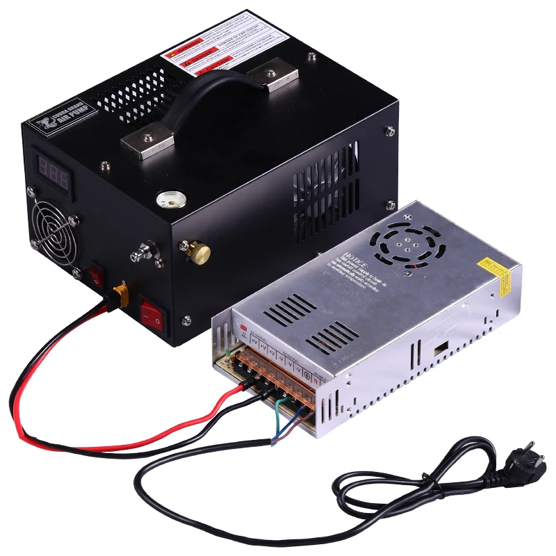 

300Bar 4500psi 12v Pcp Компрессор 110 220V Трансформатор 30MPA 4500psi Насос высокого давления Пневматический пневматический пистолет Винтовка Инфлятор