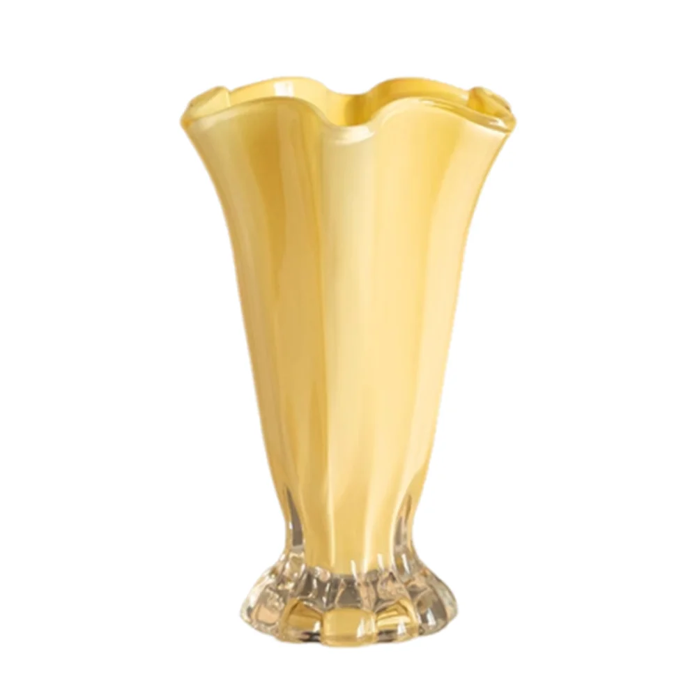 

INS Flower Vase Solid Color Modern Creative Glass Vase Simple Smooth Desktop Decorating Flowerpot Home Office Decor