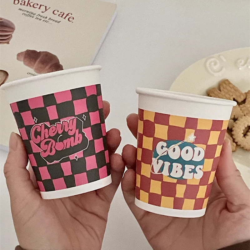 Custom Printing High Quality Paper Cup For Ice,Hot Drinks,Coffee,Milk Tea,Birthday,Wedding, Disposable Paper Cups