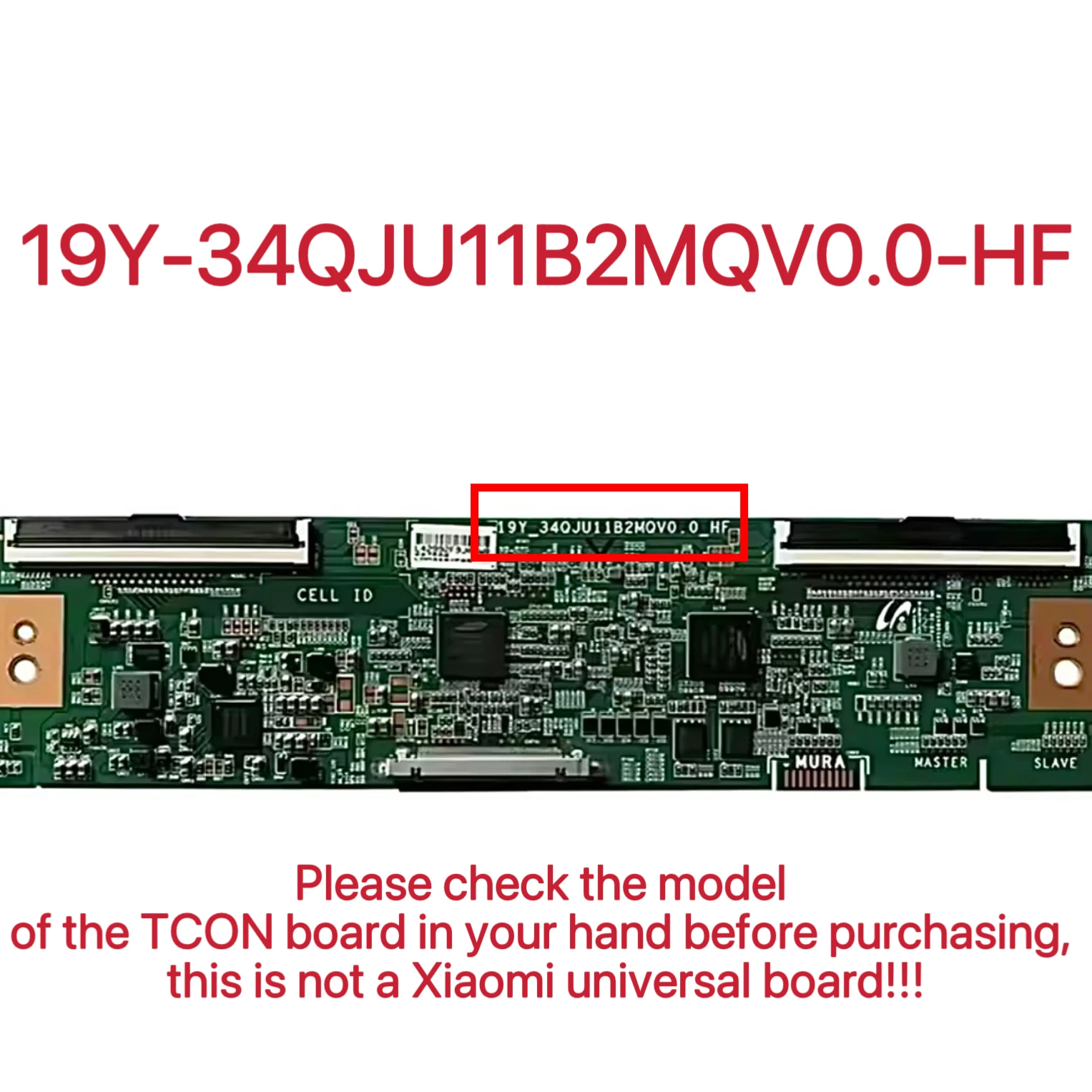 New Original 19Y-34QJU11B2MQV0.0-HF T-Con Board for XMMNTWQ34 TV LSM340YP Profesional Test Board 34 Inch TV Curved Screen
