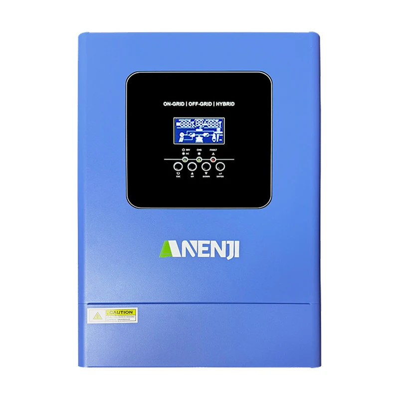 6.2KW Hybride Omvormer 230VAC 120A MPPT 60-500VDC PV Ingang Zuivere Sinus Solar Laadregelaar Met WIFI