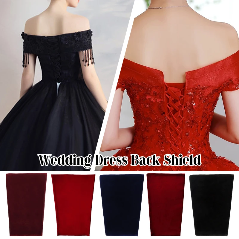 Bride Dress Velvet Corset Kits Baffle Replacement Wedding Gown Back Shield Diy Banquet Evening Bridesmaid Dress Accessories