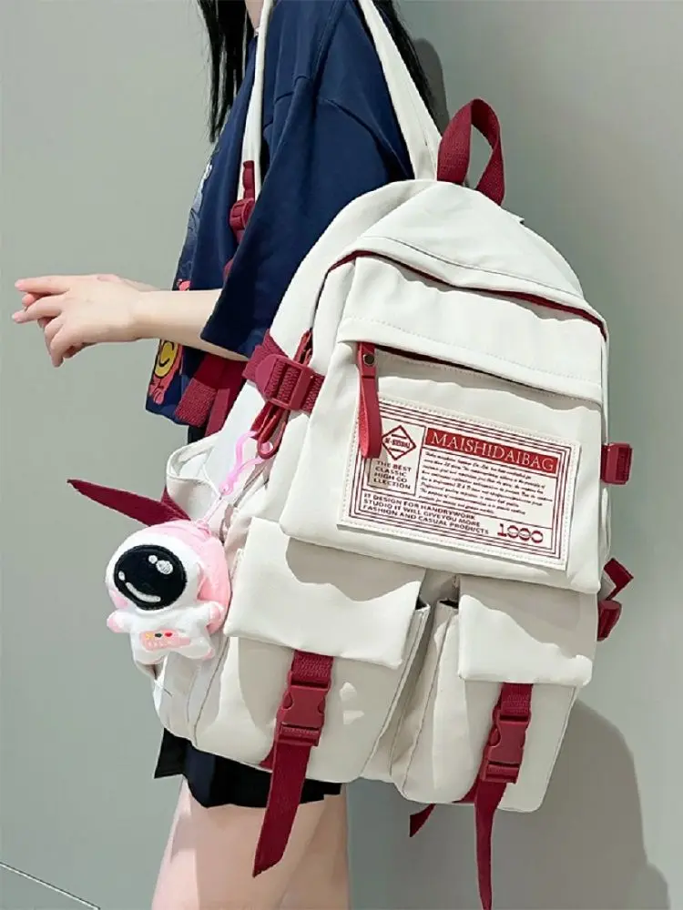 Zaino da donna in Nylon multitasche di moda zaino da scuola portatile grande impermeabile da donna per zainetto da studentessa Cool