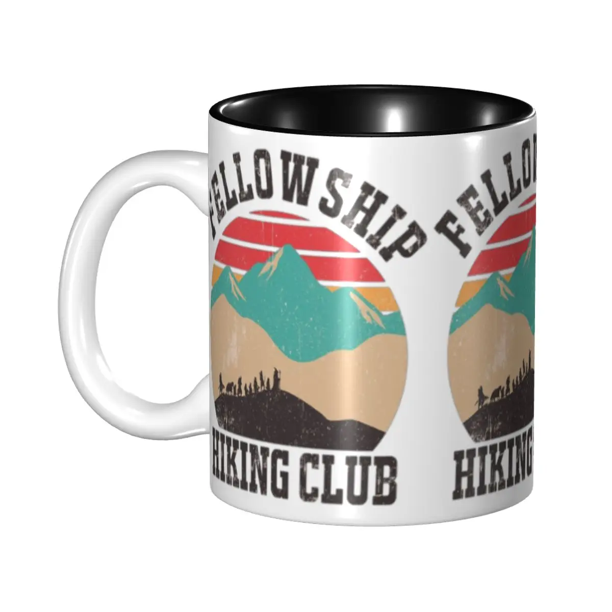 

Fellowship Hiking Club Mug Funny Ceramic Coffee Cups Tea Mugs Milk Cup Drinkware Gifts for Friends