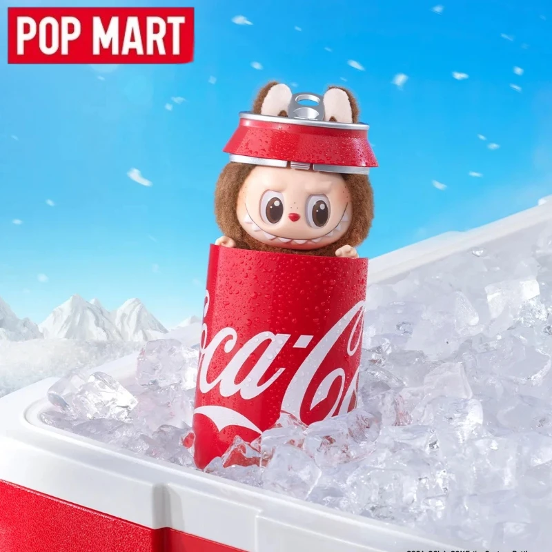 حقيقية Popmart Labubu الوحوش كولا الفينيل سلسلة صندوق أعمى النسيج المفاتيح لطيف هدية أنيمي عمل الشكل مفاجأة عيد الميلاد اللعب