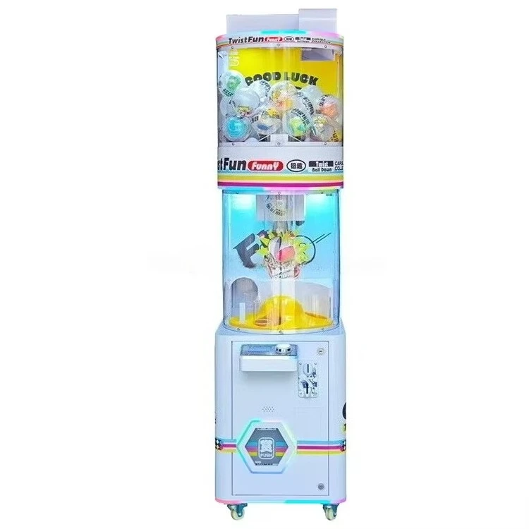 New Designed Coin Operated Metal  Machine Interactive Lucky Drop Capsule Toys Games Vending Vendor Amusement