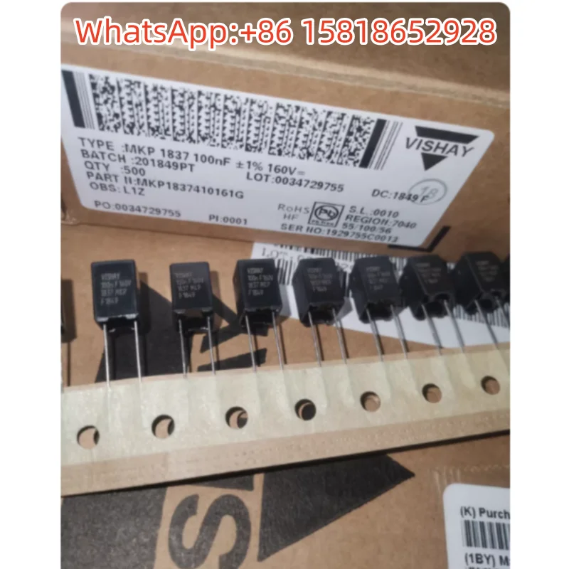 

5 шт. MKP1837410161G 0.1UF 160V 104F VISHAY-ERO MKP1837 пленочный конденсатор 1%