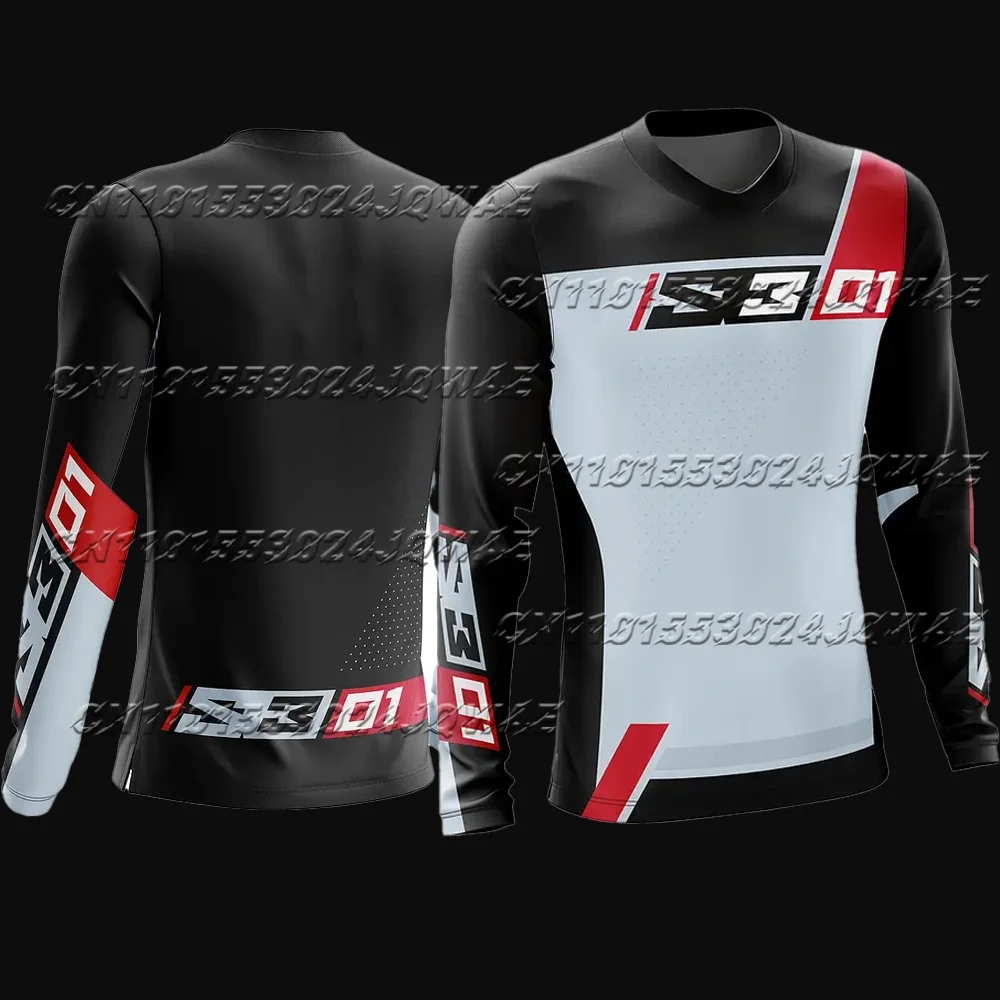 

2025 European American S3 Enduro Clothing Motocross Men's And Women's Cycling Wear Breathable Speed Drying Sports Shirt T-Shirt