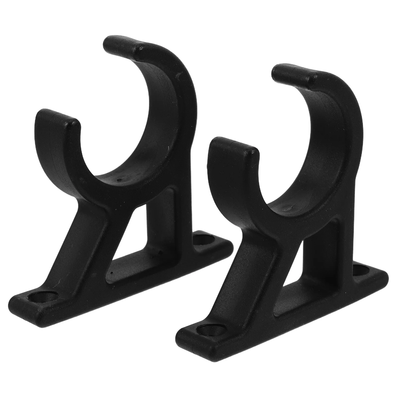 

2Pcs Nylon Pipe Clamp 42Mm Black Marine Grade Tube Clip for Yacht Boat Paddle Storage Secure Saddle Holder Rustproof Lightweight