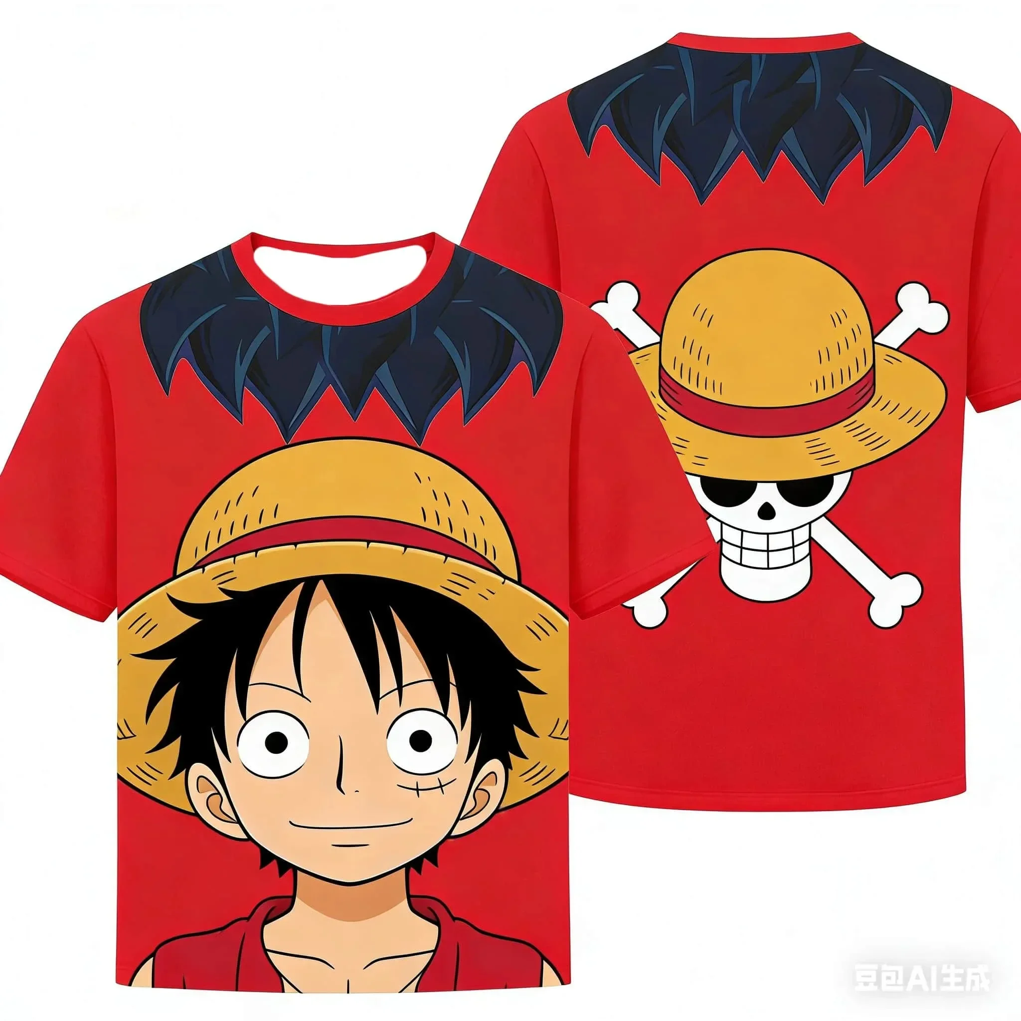

2026 One Piece Anime Luffy 3D Print T-shirt Funny T-shirt Summer Casual Cosplay Kids Tees Sports Tops Street Harajuku T Shirt