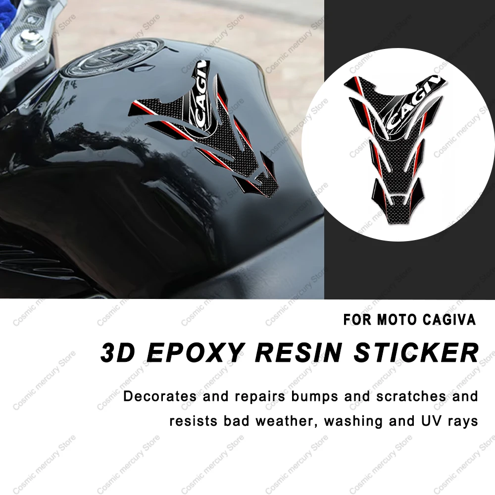 ​For MOTO CAGIVA 3D Protector Decoration kit Stickers Tank pad protection Oil Gas Sticker