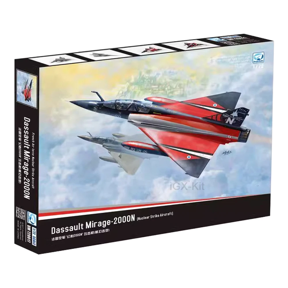 Dream DM720021 1/72 Scale France Mirage 2000 Fighter Jet Attack Aircraft Hobby Craft Toy Plastic Model Building Kit