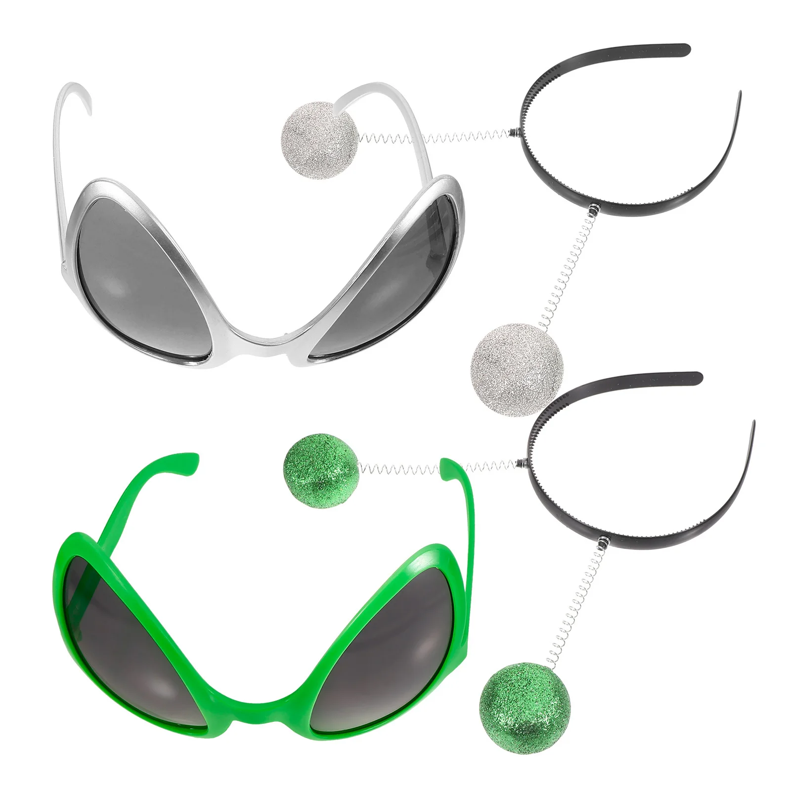 1Set Stirnband und Sonnenbrille Brille Kostüm Requisiten Lustige Cosplay Zubehör Neuheit Brillen für Partys