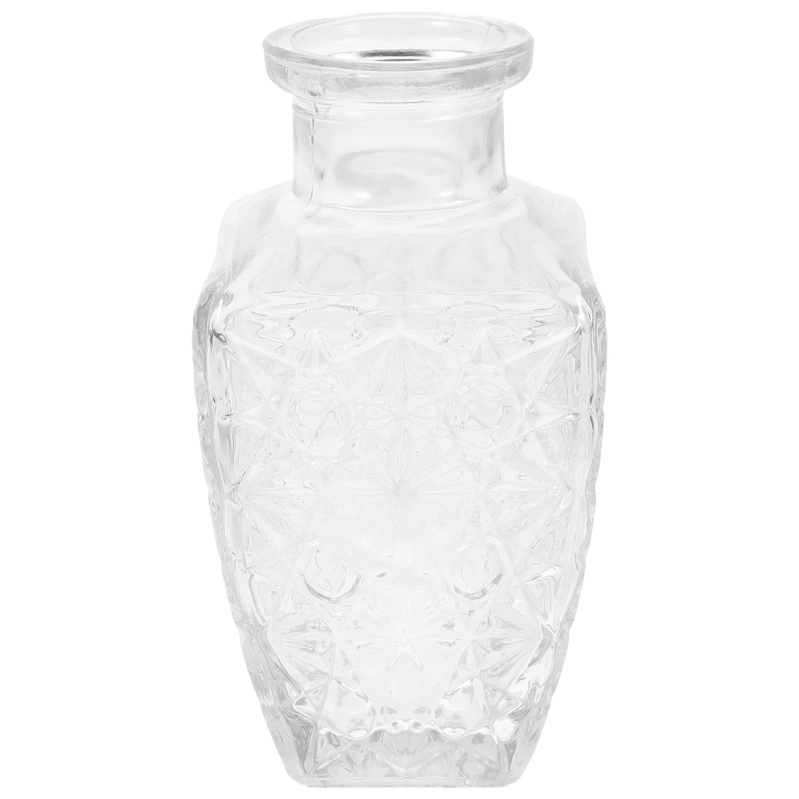 

Embossed Wine Bottle Glass Beverage Container with Large Capacity Portable Design for Whiskey Vodka Storage Decorative Empty