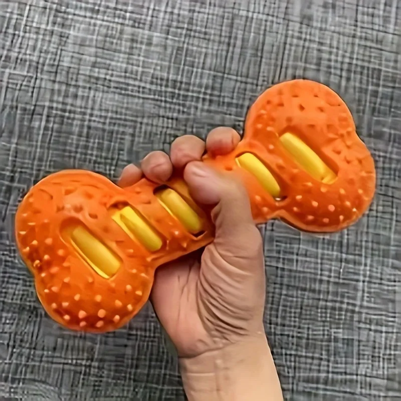 Extra-large Dog Chew Toy, Made of TPR Material, Random Color, Squeaky Dog Toy, Helps with Teeth Grinding and Cleaning