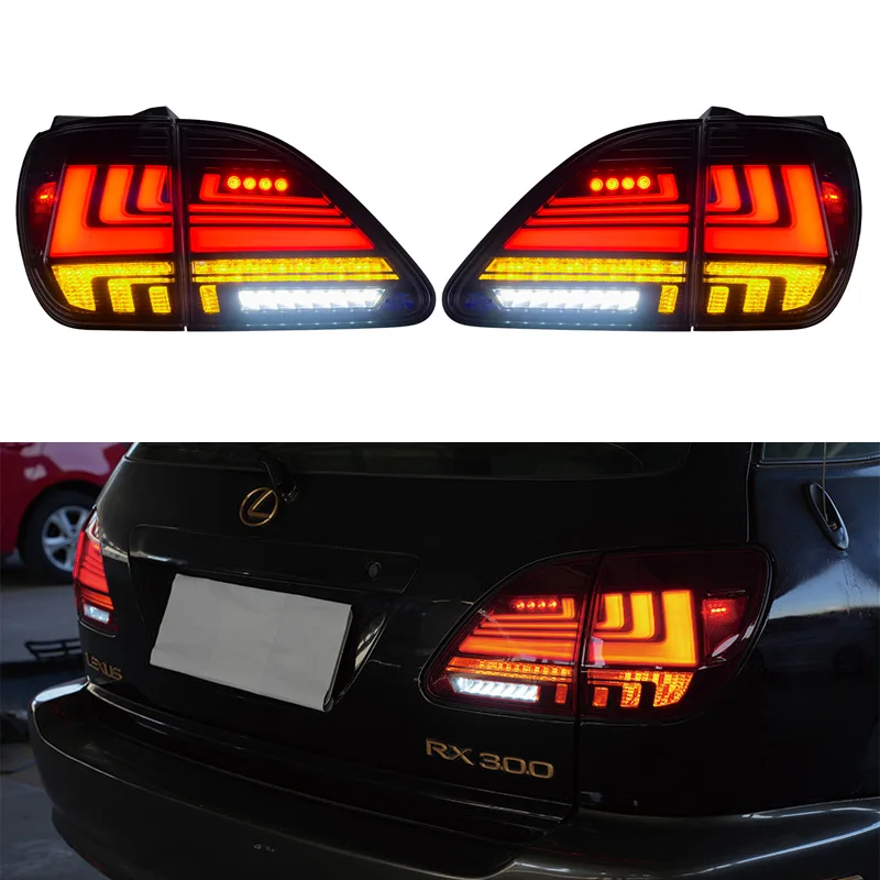 

Car LED Tail Light For Lexus RX300 RX330 1998-2002 LED Rear Running Light + Brake Lamp + Reverse + Dynamic Turn Signal