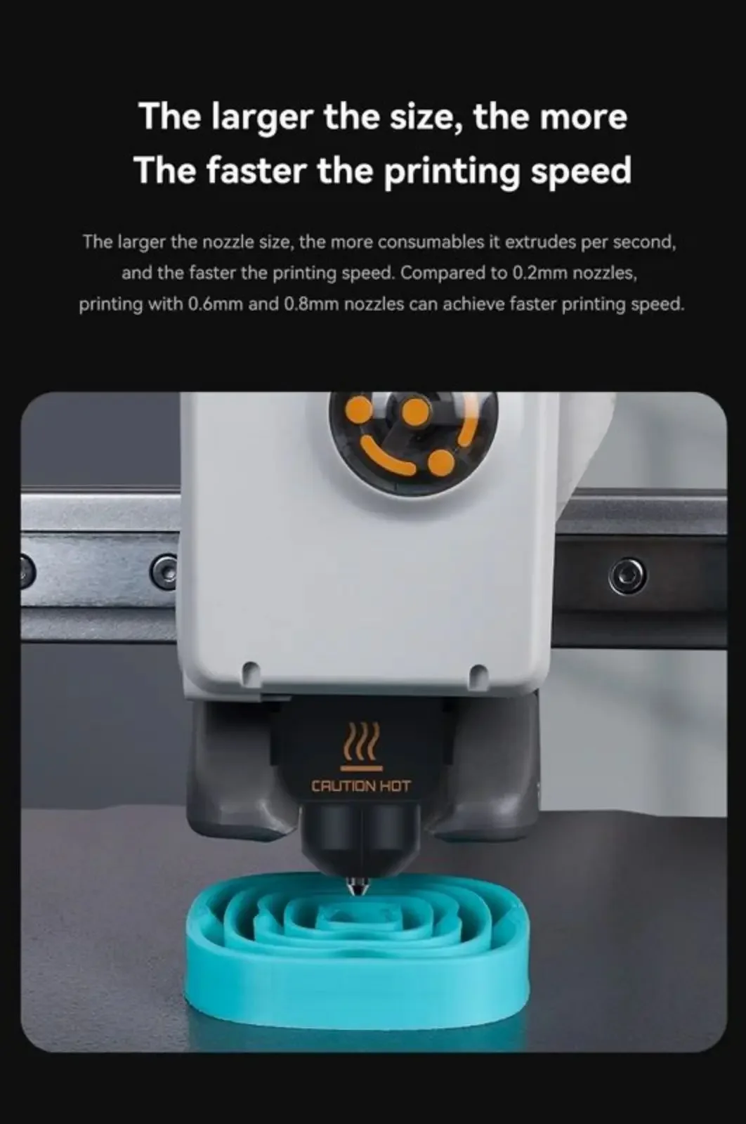 Zestaw Hotend do drukarki 3D Bambu Lab A1/A1 Mini Fast Speed Hot End 0,2/0,4/0,6/0,8 mm z dyszą ze stali hartowanej Część