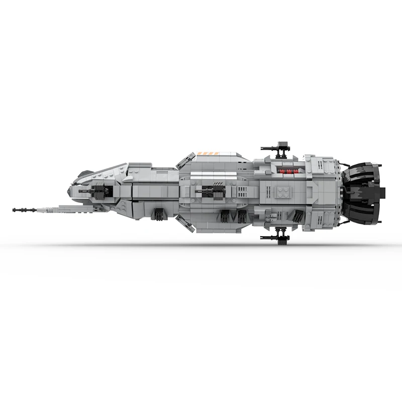 MOC Mid Scale Light Frigate Rocinante Corvette-Class Warsship Building Blocks Kit Expanse Donnager MCRN-Tachi Airship Toys Gifts