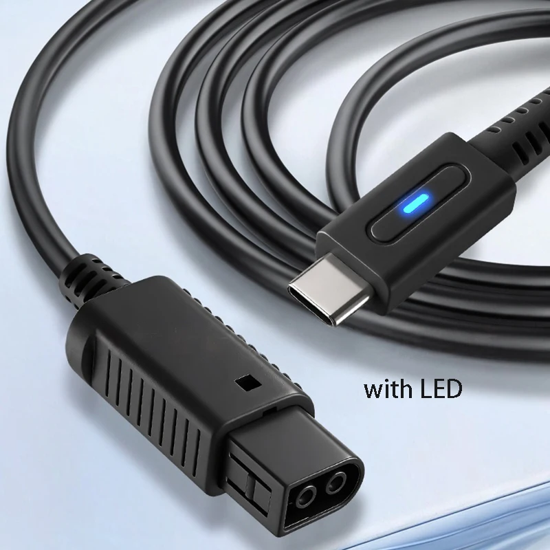 1.8m Type C PD Charging Cable for NGC Controller 45W USB C Power Supply Cord for Nintendo Game Cube Charge Wire Console Cable