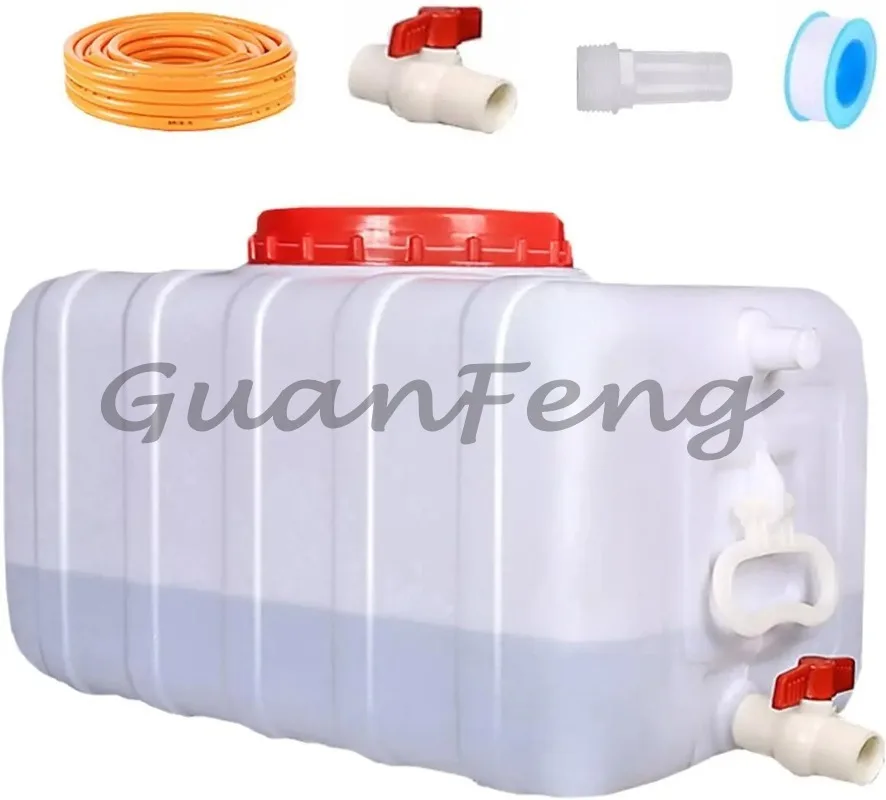 Collapsible Portable Water Tank With Tap & Hose, Outdoor Camping Water‑Storage Container for Home Emergency Survival Supply