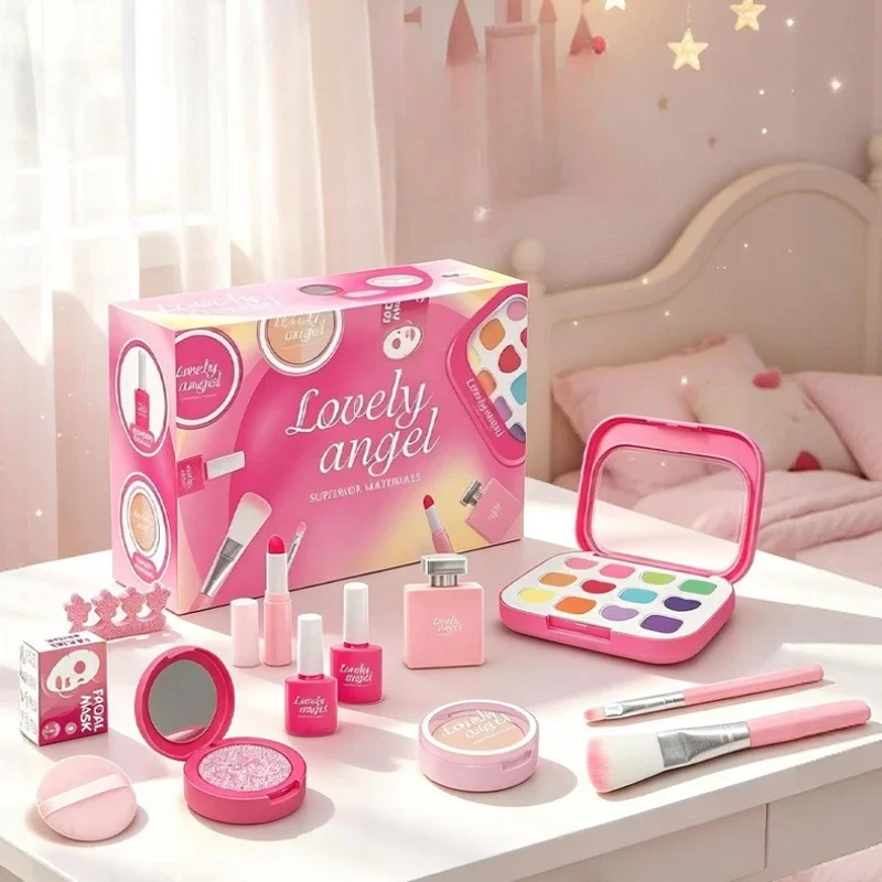Childrens Pretend Play Makeup Toys Realistic Makeup Kit for Dolls Girls Toy for Kids 2 To 4 Years Old Birthdays Christmas Gifts - view 4