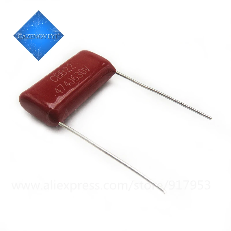 

High quality seller 10pcs/lot 630V474J 0.47UF 470NF Pitch 20MM 630V 474 CBB Polypropylene film capacitor In Stock