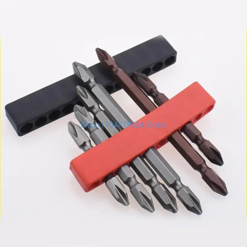 0XLD Professional 12 Slot Tool Bit Storage Box Compatible for 6.35Mm Shank Tip Organized 12 Space Bit Container
