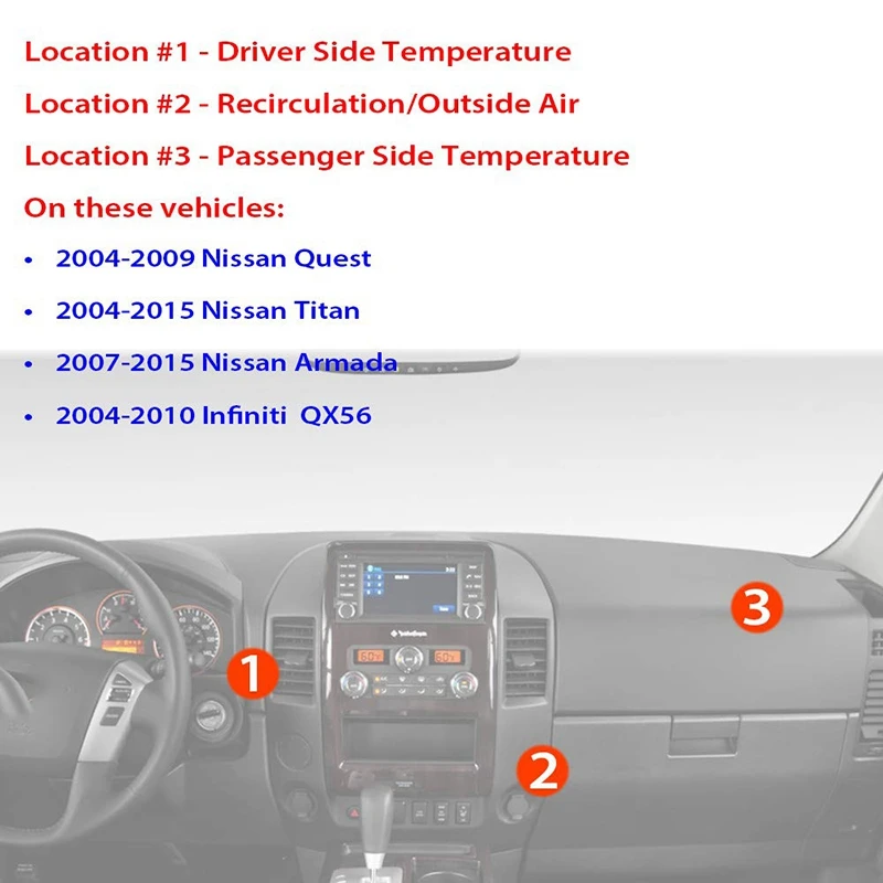 Привод двери смеси обогревателя HVAC 604-970 27743ZP00A для Nissan Quest