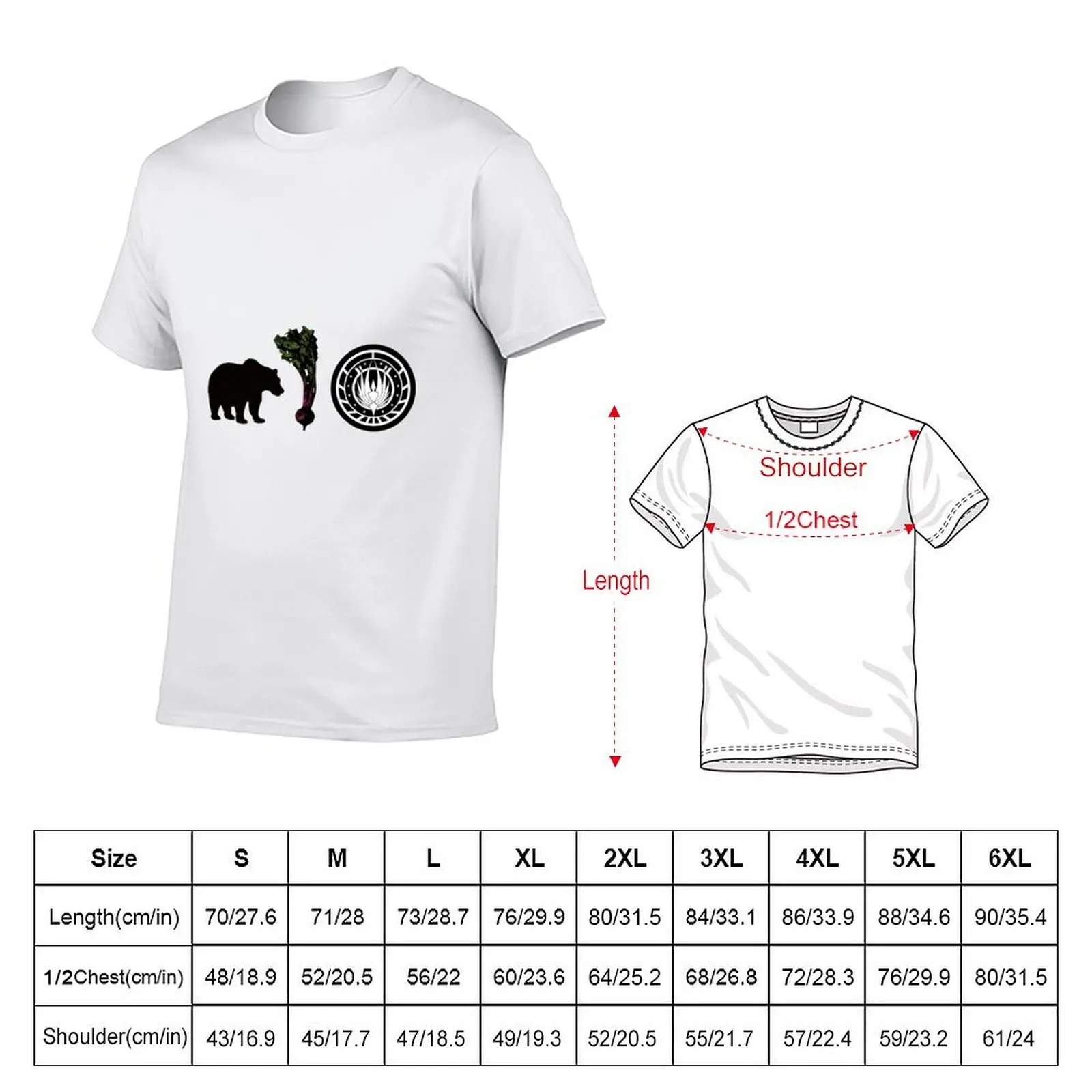 Bears, Beets, Battlestar Galactica T-Shirt Work Wear Simple Tee Shirt