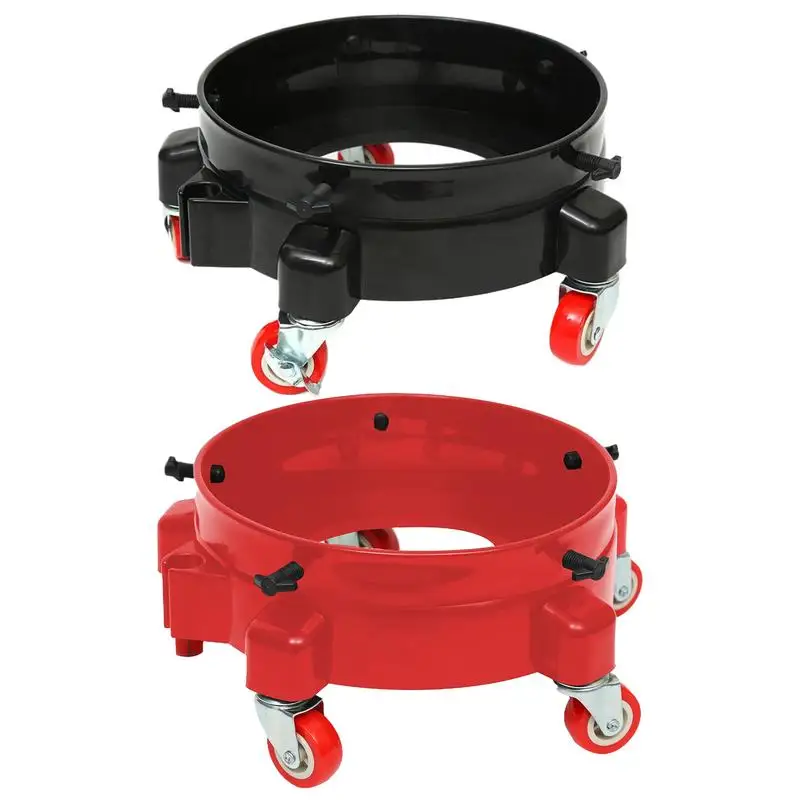 PC Rolling Bucket Dolly Easy To Use Car Wash Bucket Dolly Car Accessories Swivel Rolling Bucket Dolly with Wheel Accessories