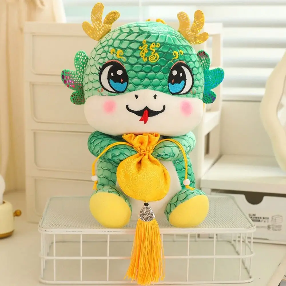 Chinese New Year 2025 Snake Year Dolls Cute Spring Festival Lucky Snake Plush Toys Animal Home Decoration Car Hanging Decor