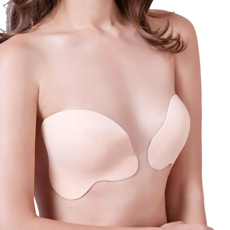 

New Strapless Invisible Push Up Women Bra Seamless Self Adhesive Stick Bra Women's Underwear Invisible Fly Bra Soutien Gorge