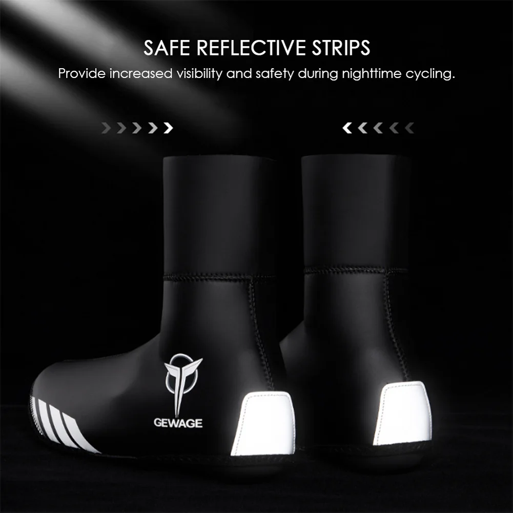 Cubiertas impermeables para zapatos de bicicleta, Protector de zapatos de PU para ciclismo de montaña y carretera