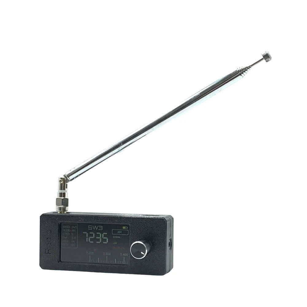 

SI4732 0.5-108mhz Pocket Mini Radio 1.9inch IPS Screen All Band Radio Receiver with Telescopic Antenna HF SW MW VHF Radio
