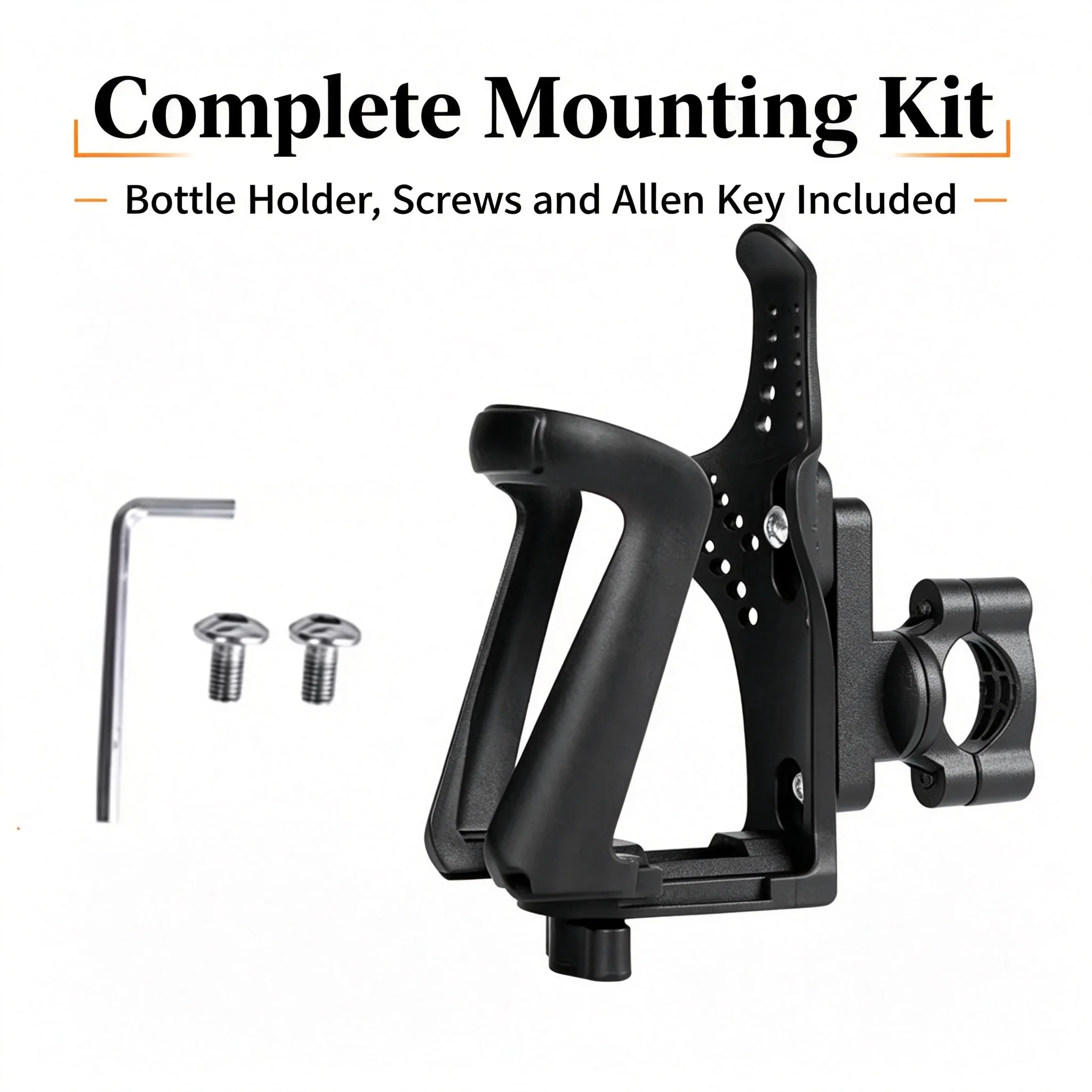 CENJITION Width Adjustable Drink Bottle Cup Holder for Motorcycle Scooter ATV Bike Suitable for Bottles Different Sizes