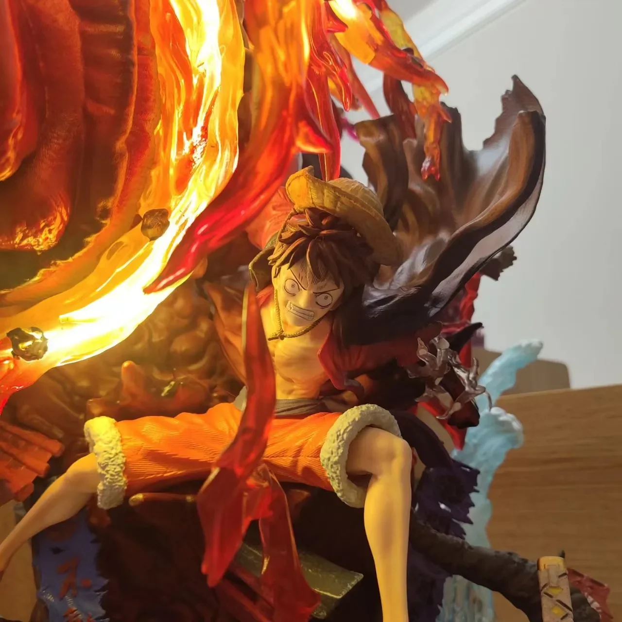 Lively Action Figure One Piece Monkey D Luffy With LED Light