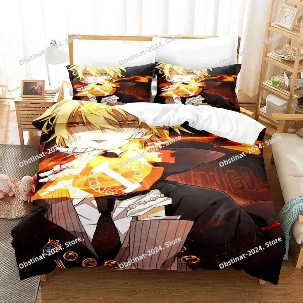 

New 3D Anime HITMAN REBORN Bedding Set Printed Bed Set With Pillowcase Bed Duvet Cover Soft Single Double Queen Super King Size