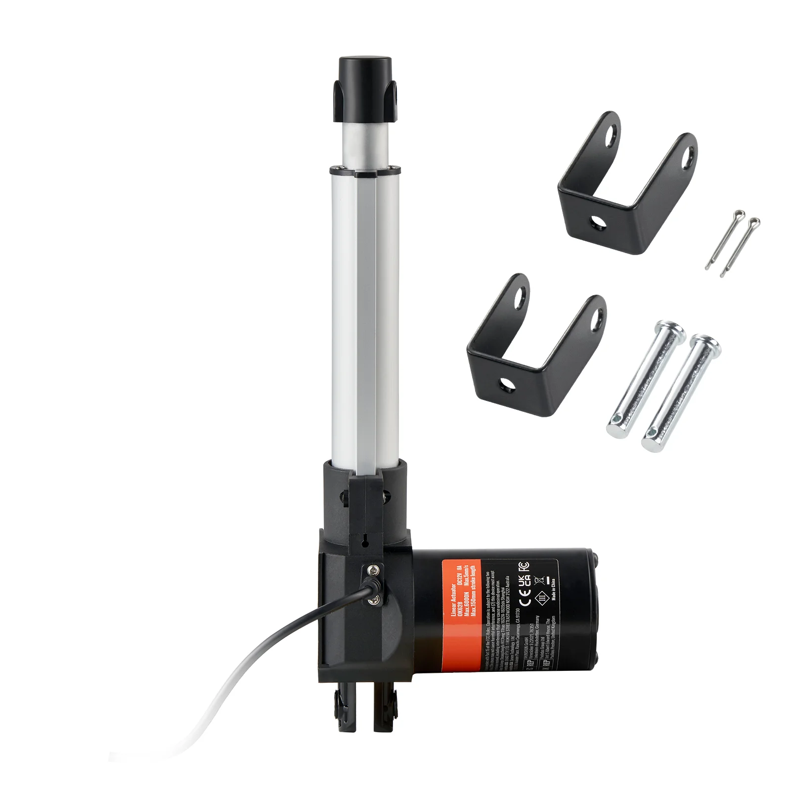 SucceBuy 12V Electric Linear Actuator with Mounting Bracket